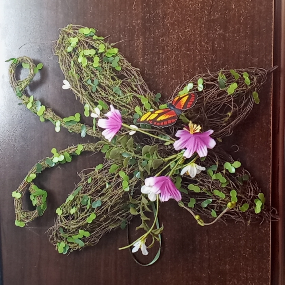 Butterfly shaped wall decor